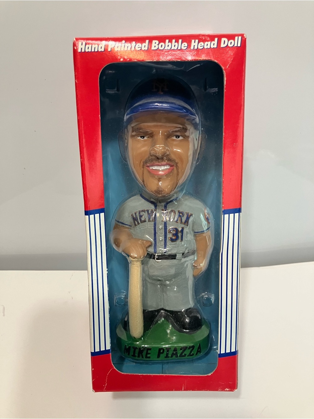 Genuine Merchandise New York Mike Piazza Bobblehead — Blue, Red, Green